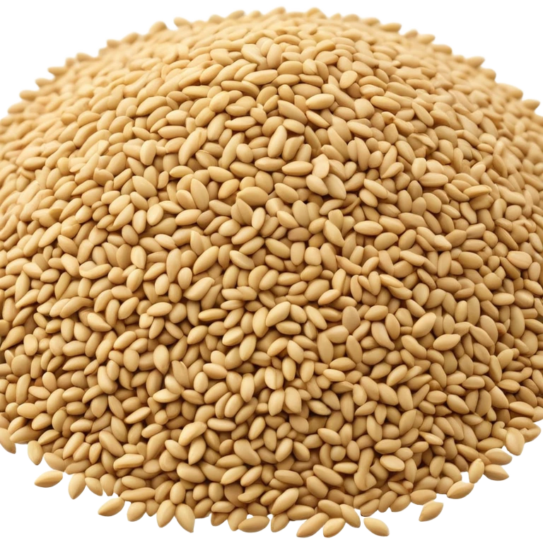 A small pile of sesame seeds emoji