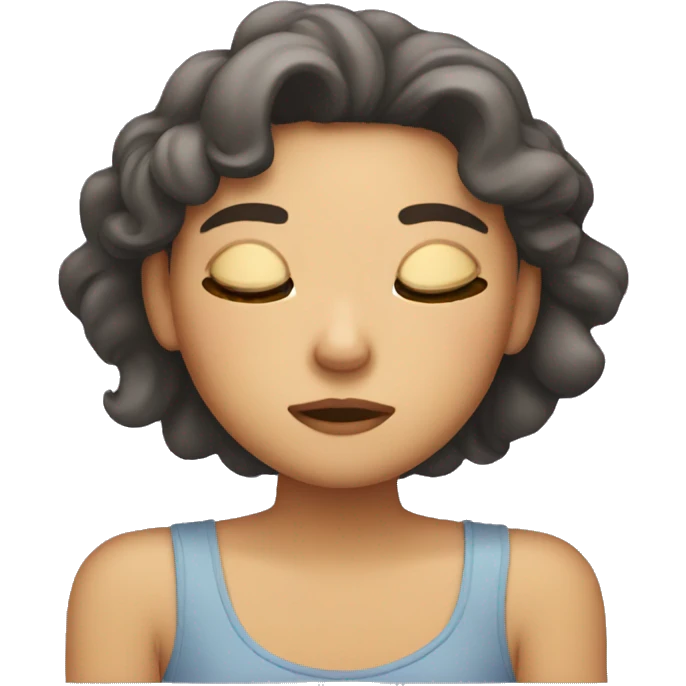 Sleepy girl emoji