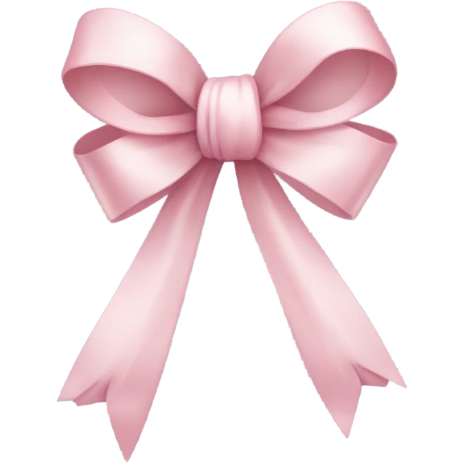 Light pink ribbon bow emoji