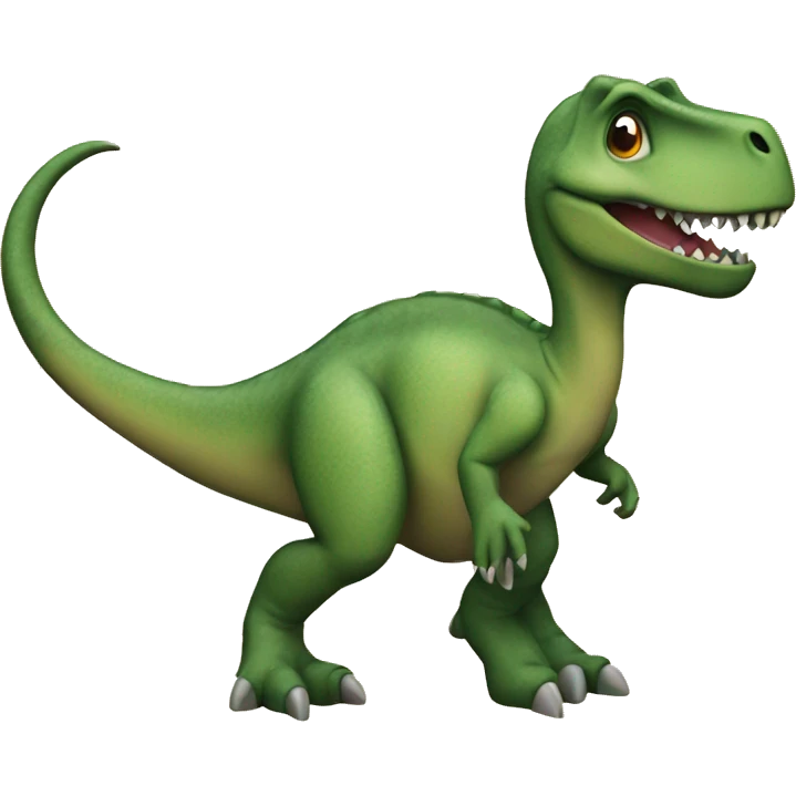 Dinosaur with a map emoji