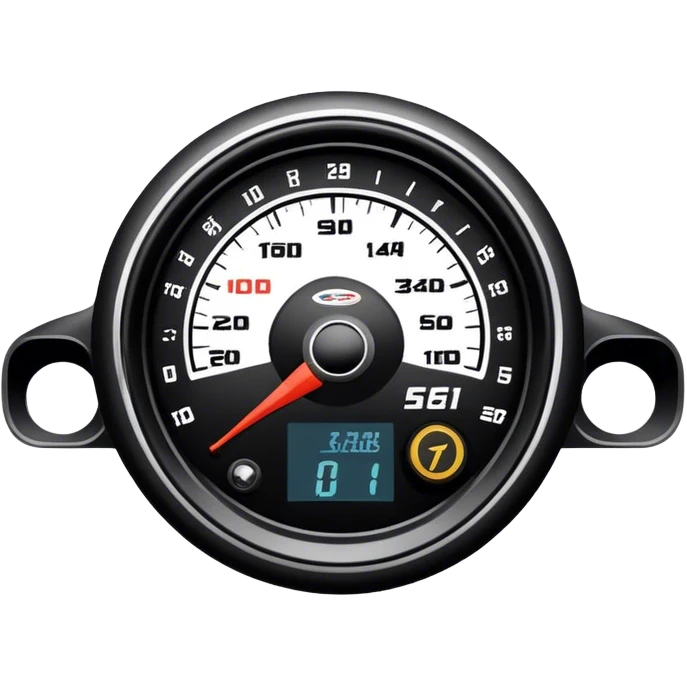 An icon showing a racing game interface, inspired by Grand Turismo. The design features a garage with a selection of high-performance cars, along with race track visuals in the background. Speedometer, lap timer, and other HUD elements add to the excitement. Transparent background emoji