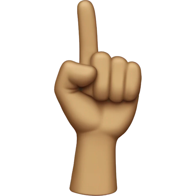 #1 fan foam finger emoji