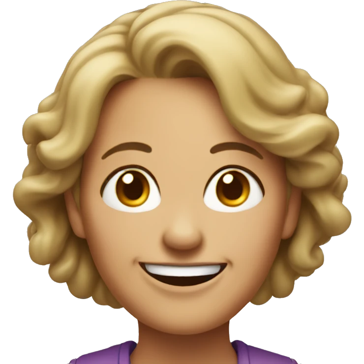 grinning middle age woman emoji