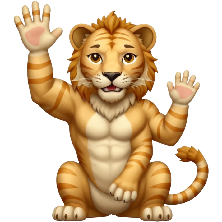 Liger waving emoji