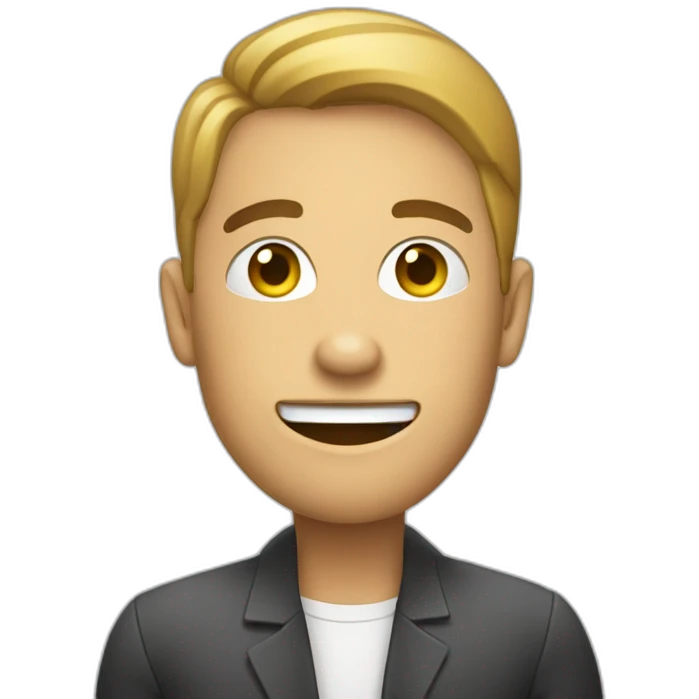 persona usando un teléfono emoji
