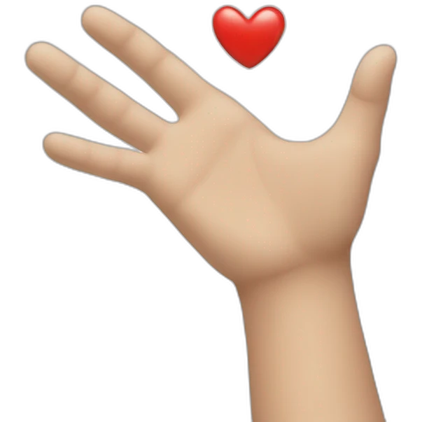 Cœur avec les mains  emoji