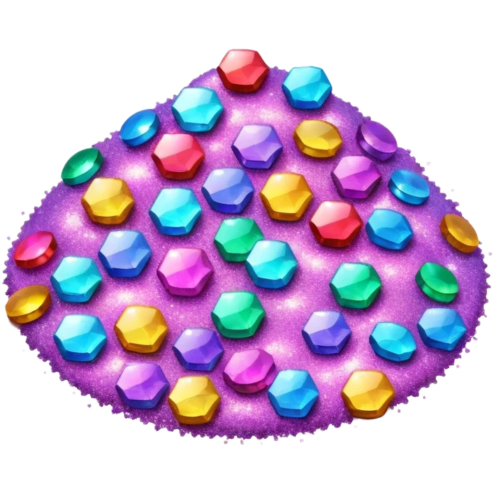 I love you glitter emoji