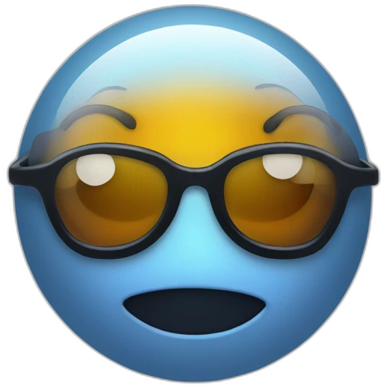 Leukocyte with black glasses emoji
