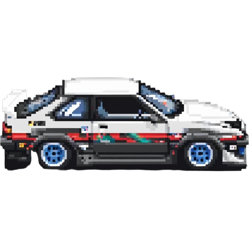 Toyota AE86 drift car emoji
