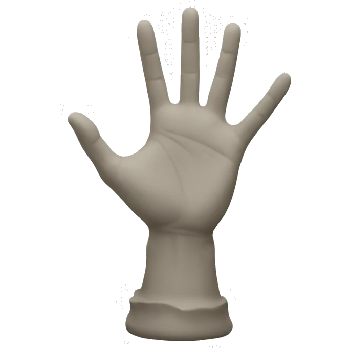 hands statue front emoji