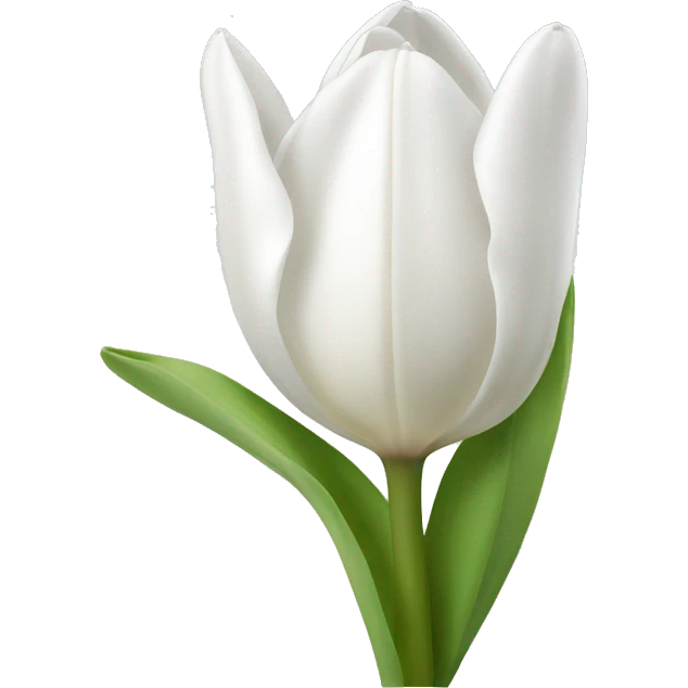 White tulipe emoji