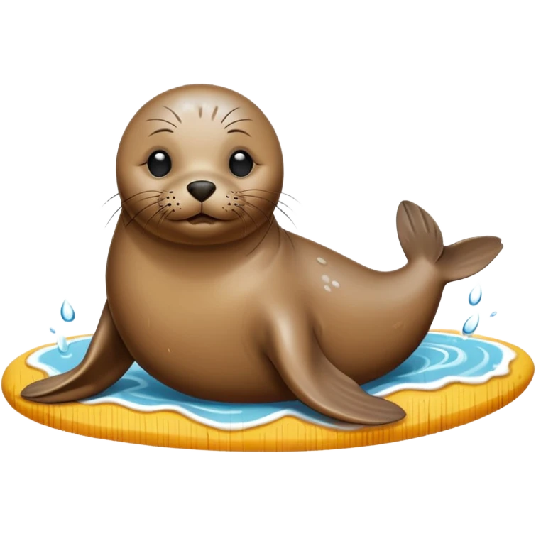 Seal on the beach emoji