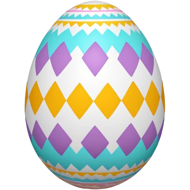 Easter egg, symmetry pattern emoji