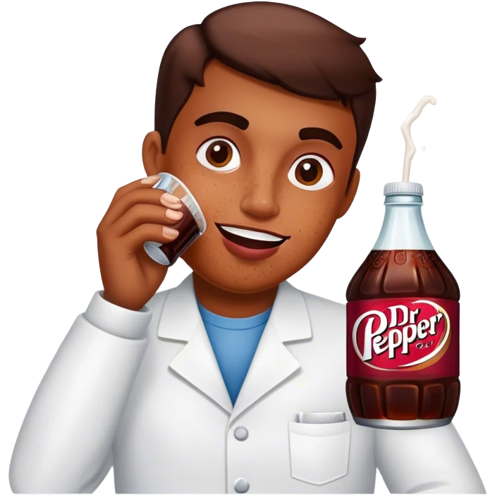 Hyperpigmentation drinking dr pepper emoji