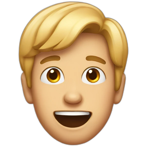 Silly boy emoji