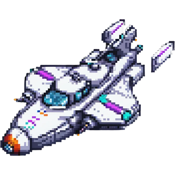 retro space cruiser with rounded edges and colorful details emoji