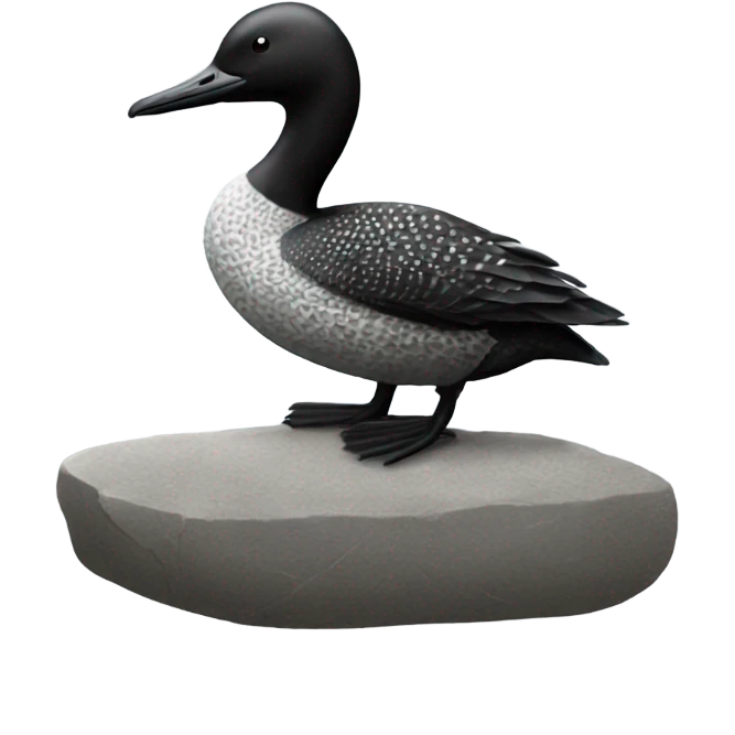 Loon stone  emoji
