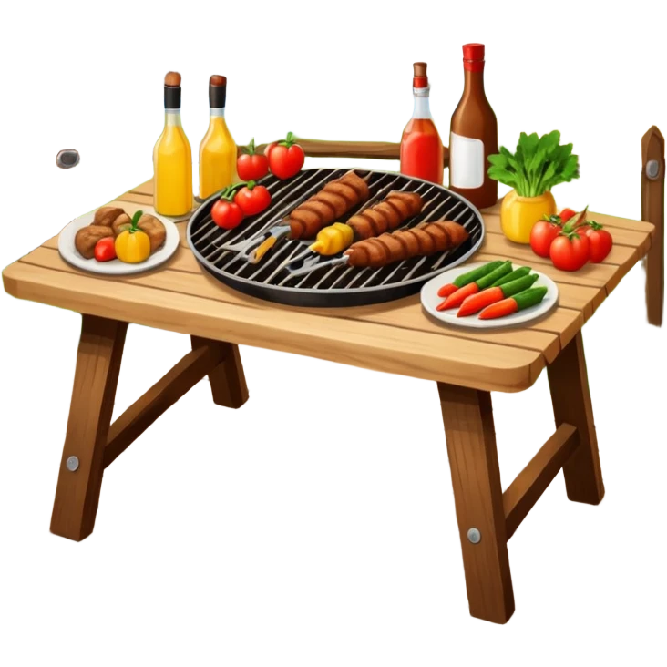 BBQ table emoji