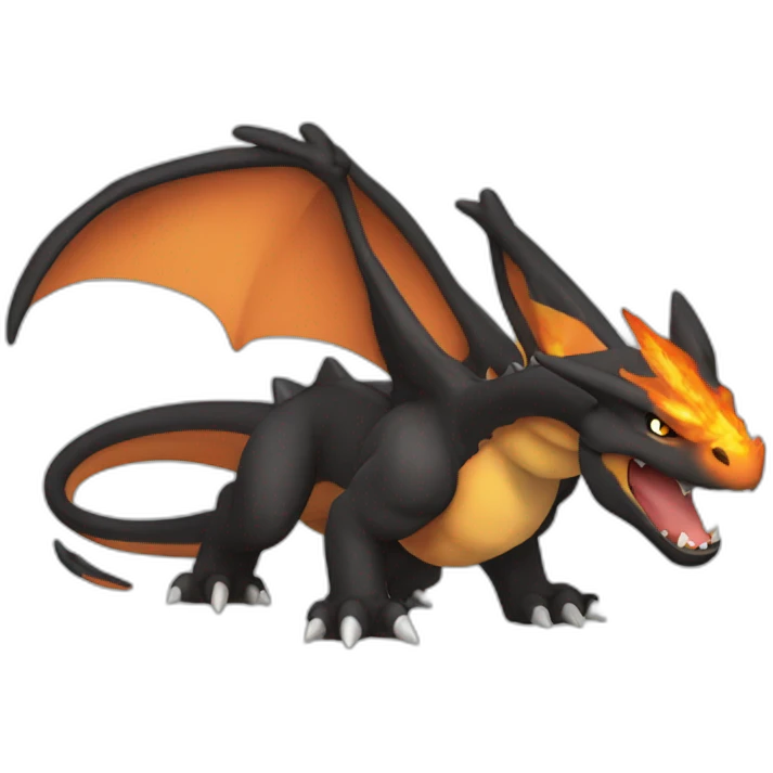 Black Charizard emoji
