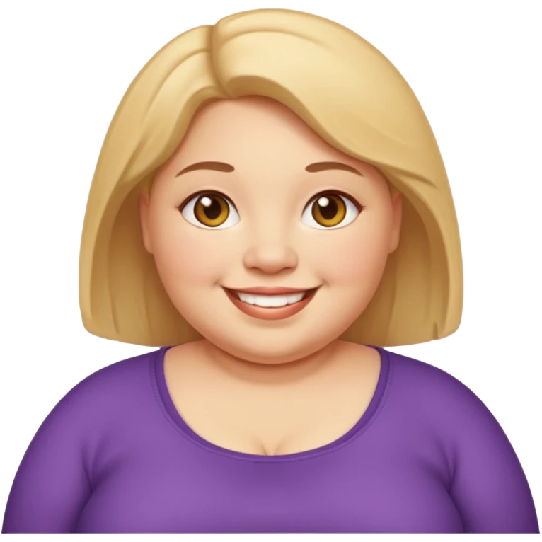 Fat short woman emoji