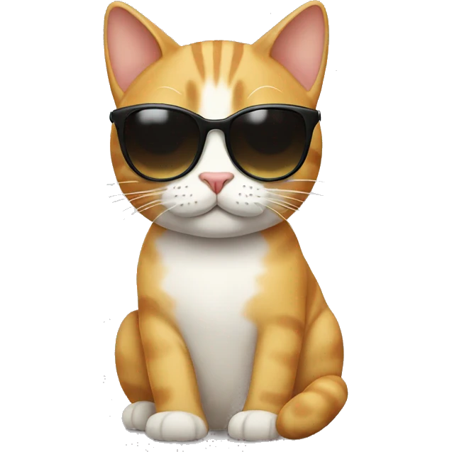 Cat with sunglasses emoji