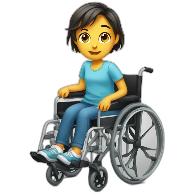 Disabled+cute+girl emoji