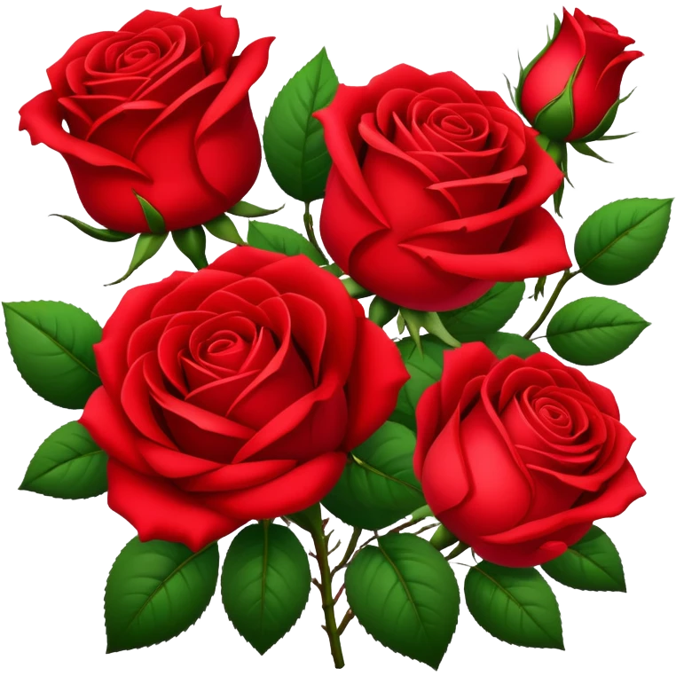 Red roses emoji