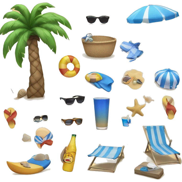 Beach bo emoji