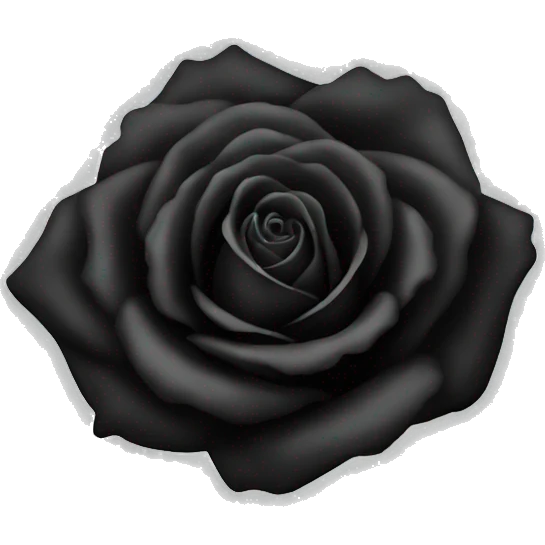 Black rose  emoji