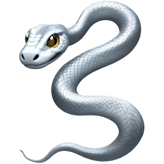 Silver snake emoji