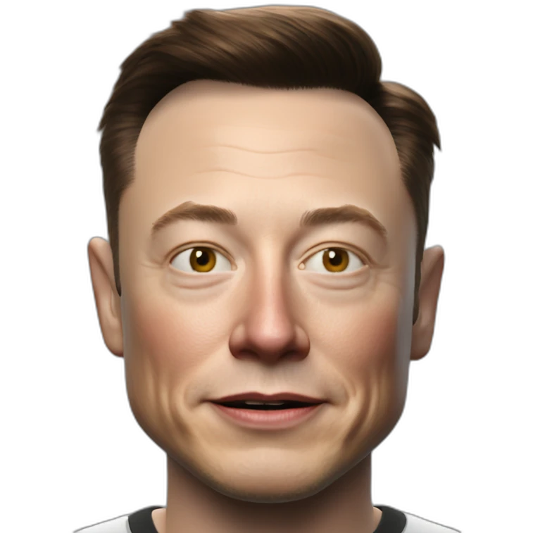 photorealistic elon musk 4k unreal engine emoji