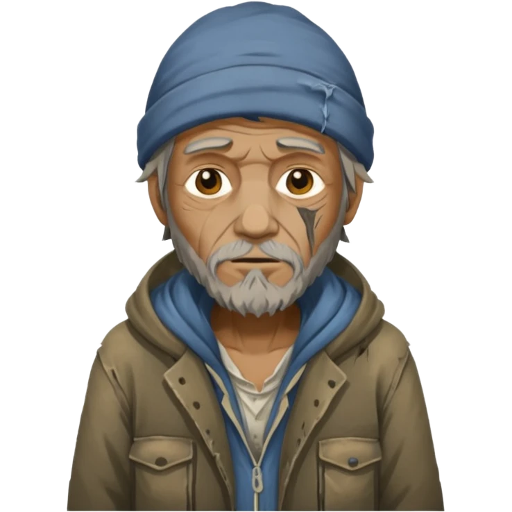 Homeless man emoji
