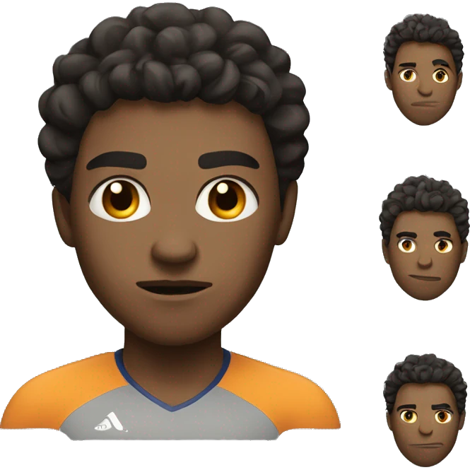  athlete with a determined expression on his face emoji
