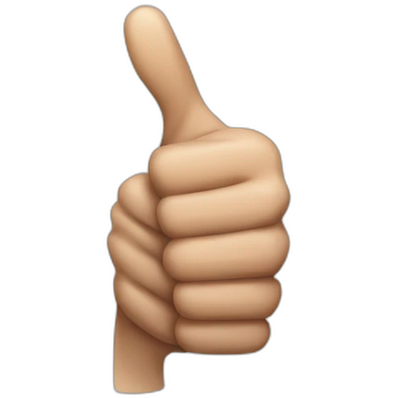 passive aggressive thumbs up emoji