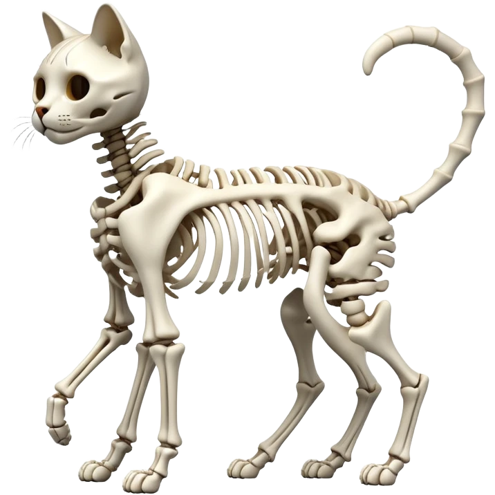 A cat skeleton emoji