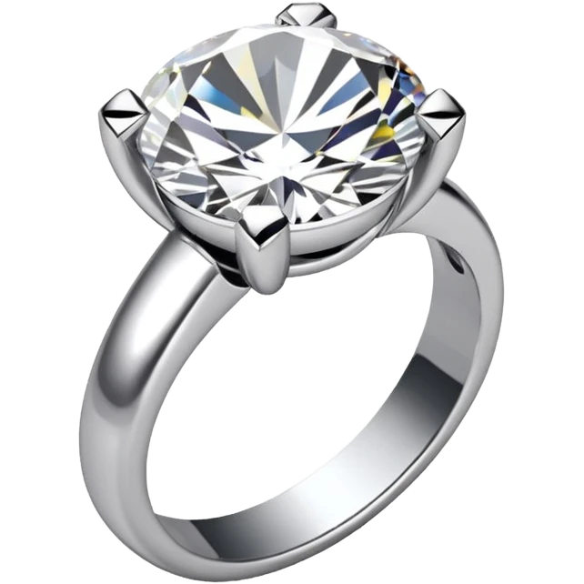 glitter white diamond married ring emoji