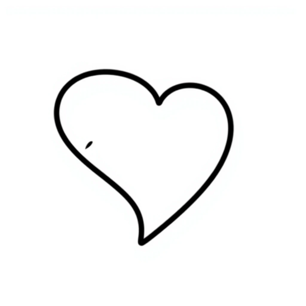 hand drawn heart emoji