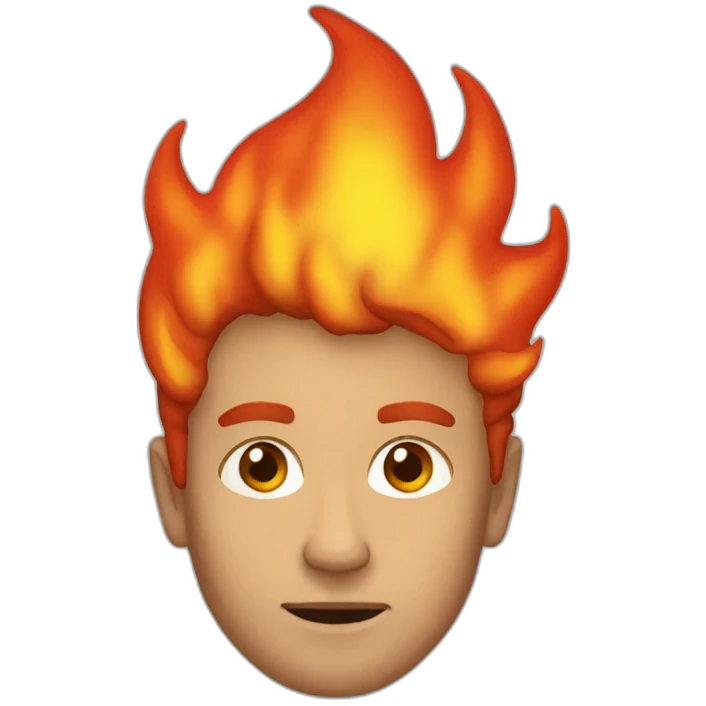 Human fire emoji