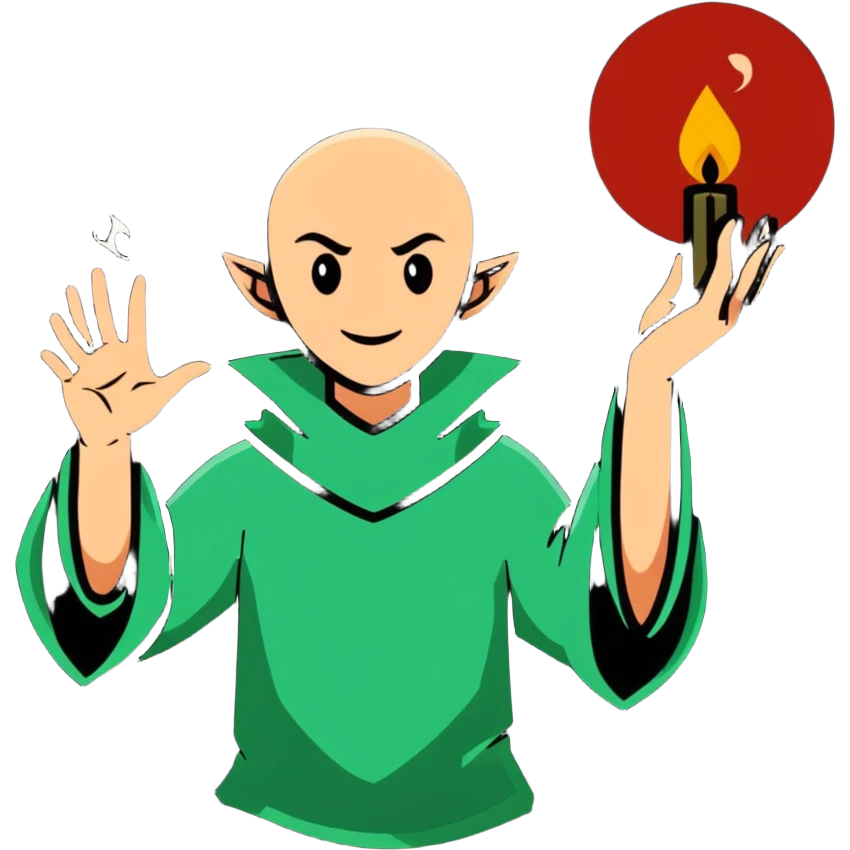 Solas from Dragon Age casting magic spell emoji