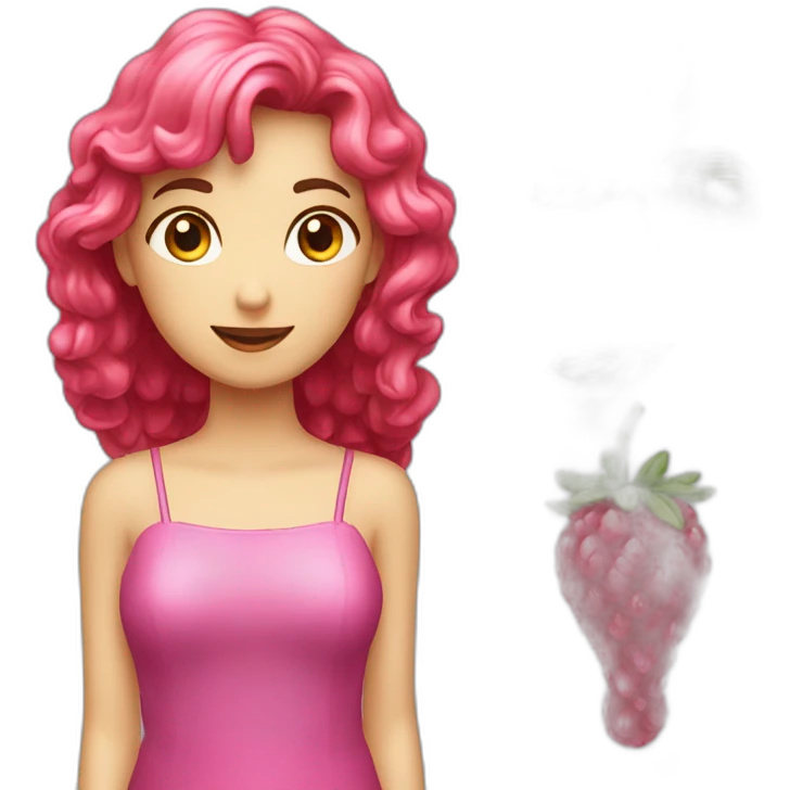 Fraise framboise myrtille emoji