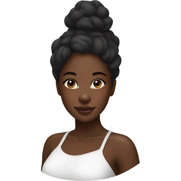 black girl skincare emoji