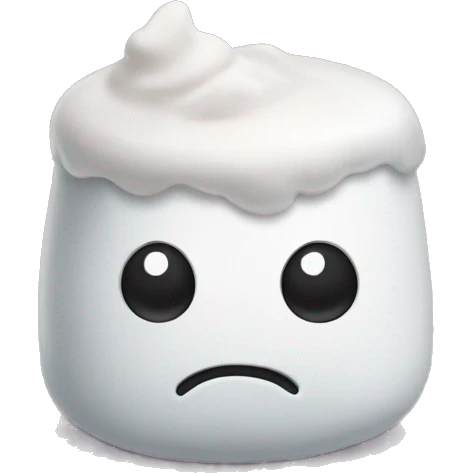 sad marshmallow emoji