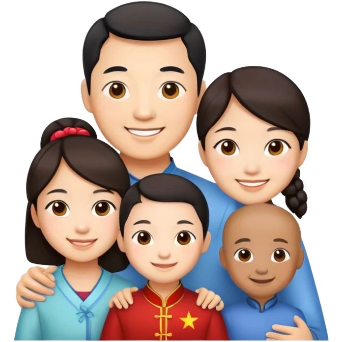 a chinese family emoji