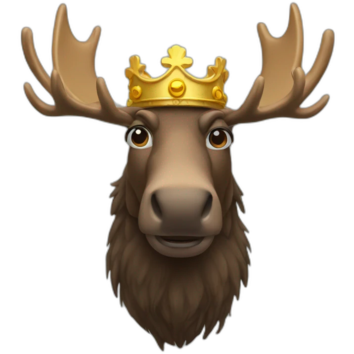 Moose king emoji