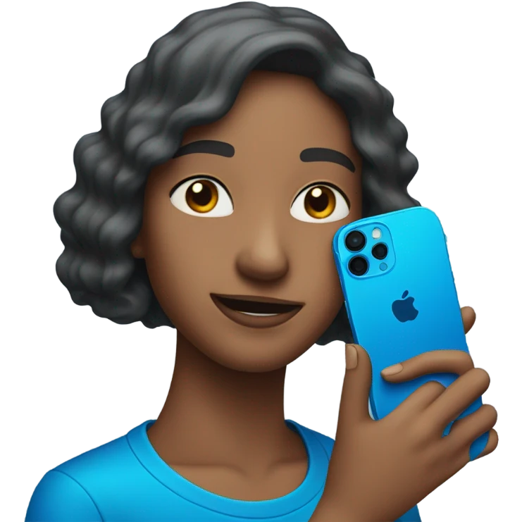 IPhone 13 blue  emoji