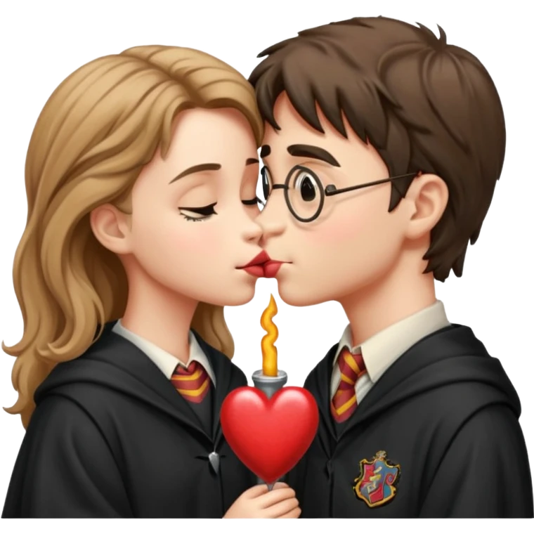 Harry Potter kissing hermione emoji