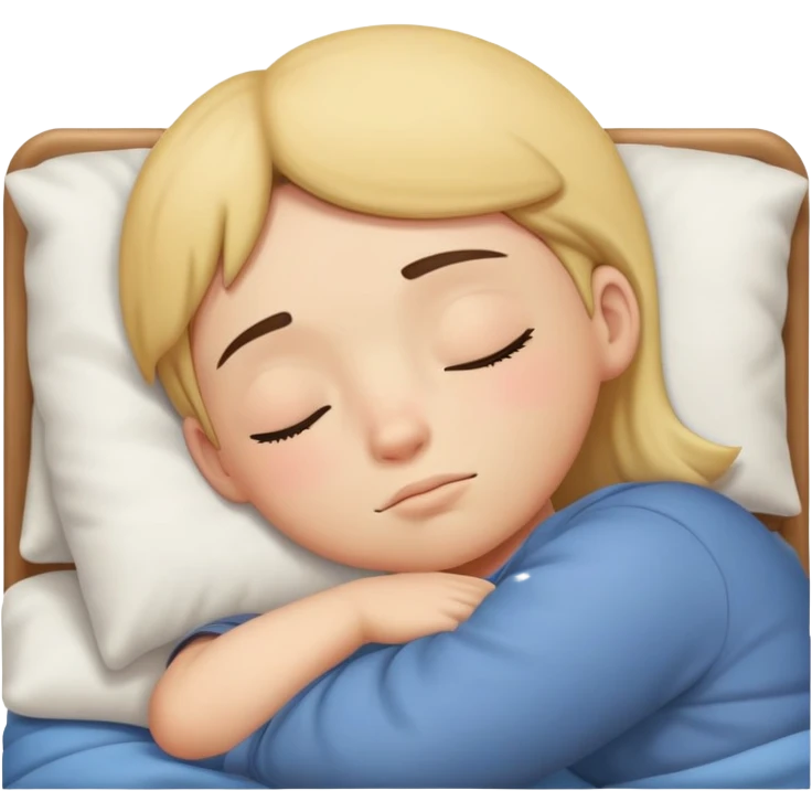 Ness sleeping in a bed emoji