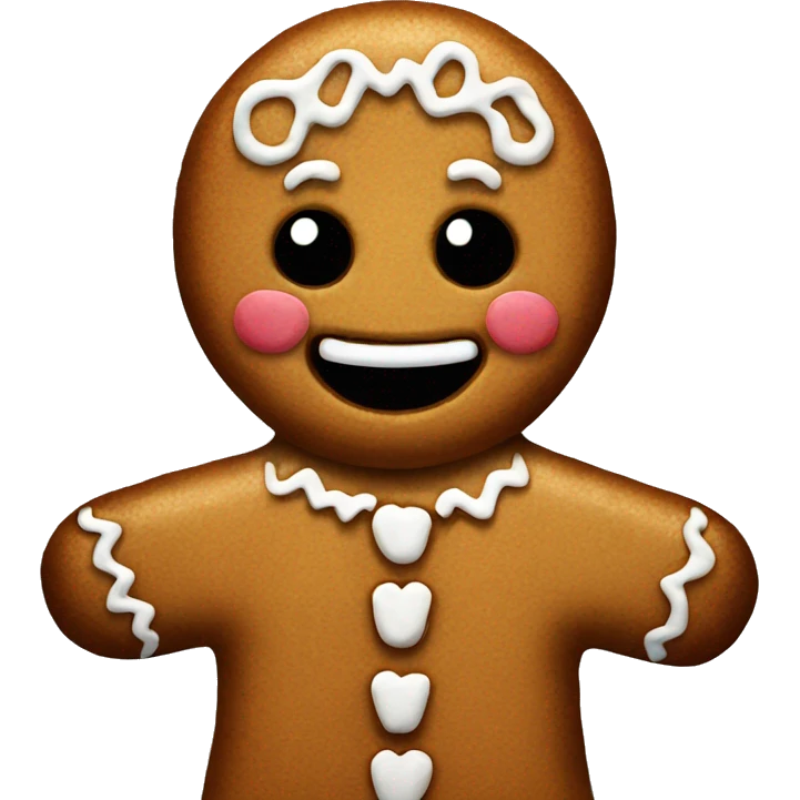gingerbread man emoji