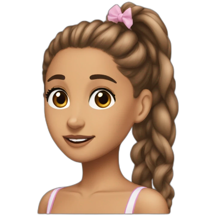Ariana Grande with brun hair  emoji