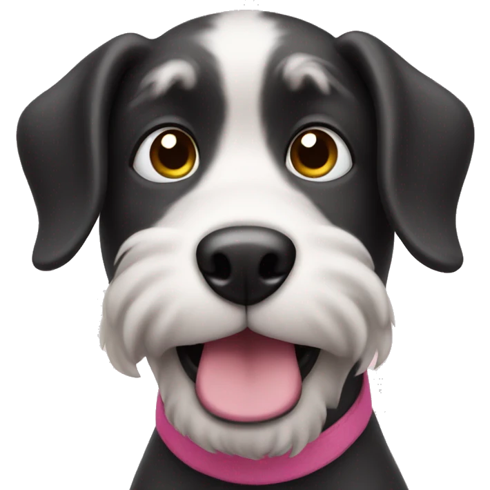 Pink dog emoji
